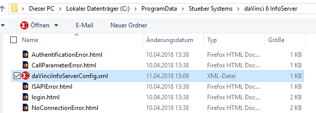 daVinciInfoServerConfig.xml