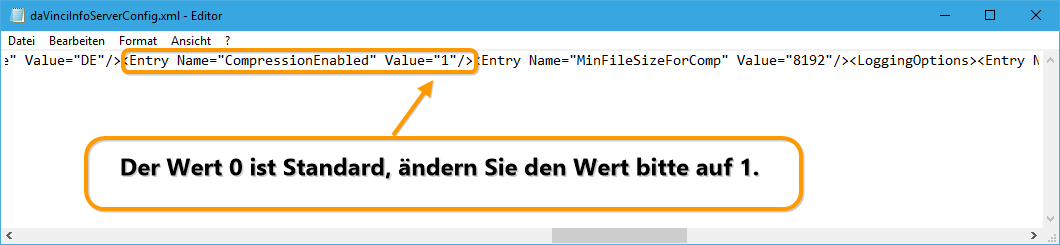 Wechseln Sie zum Tag "CompressionEnabled"