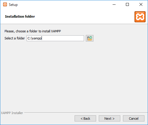 XAMPP-Standardordner