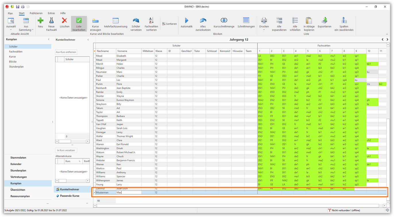 Fachwahl direkt eingeben Fachwahl direkt eingeben