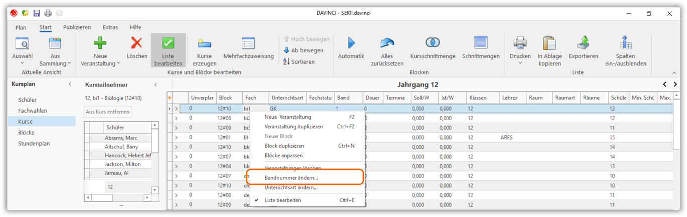 Bandnummer Bandnummer