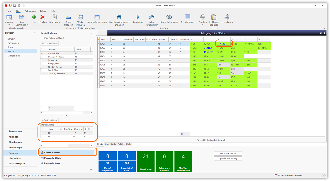 Alternativkurse Alternativkurse