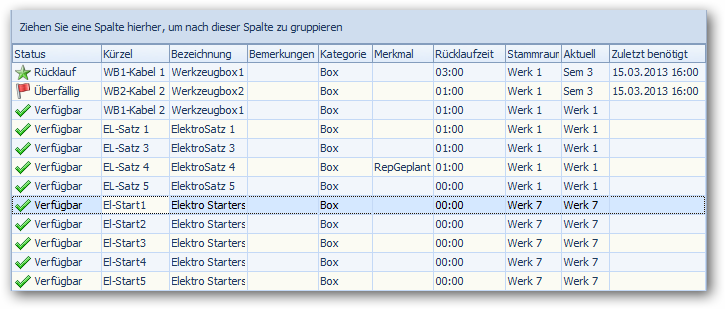 Ressourcenliste in DaVinci-Look