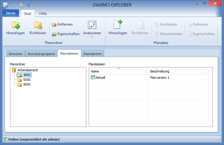 Planordner für jeden Mandanten