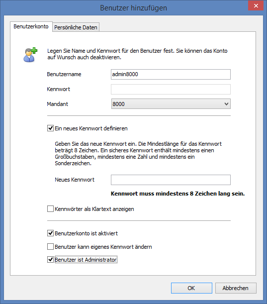Sub-Administrator hinzufügen