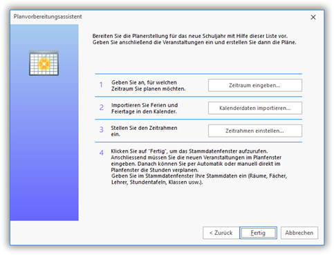 Planvorbereitungsassistent Planvorbereitungsassistent