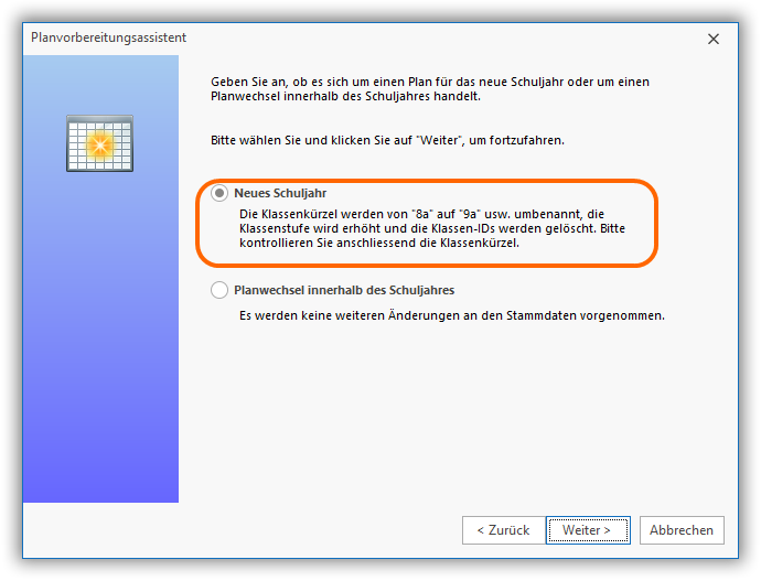 Planvorbereitungsassistent Planvorbereitungsassistent