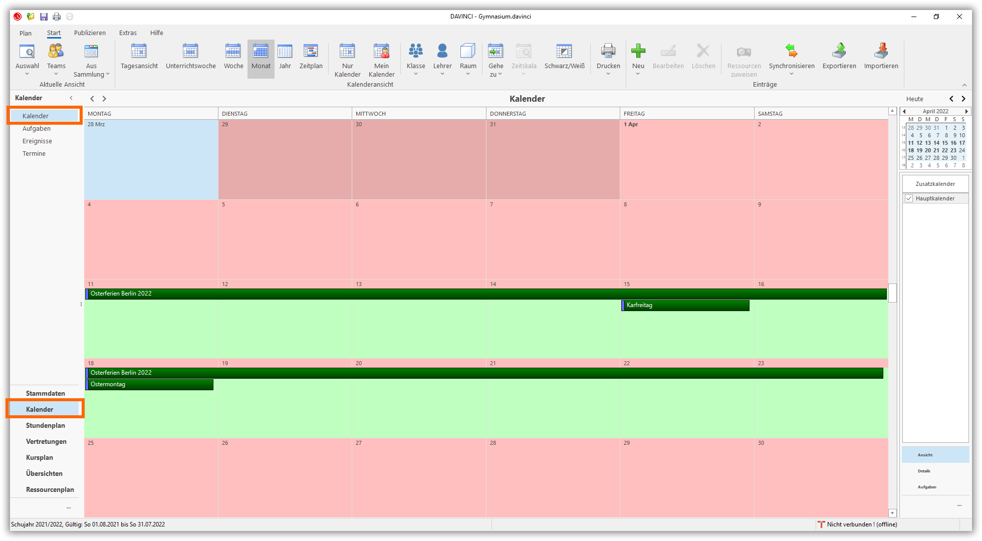 Kalender Aufruf Kalender Aufruf