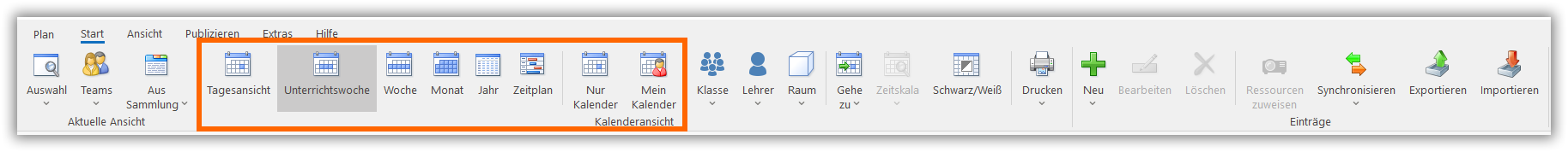 Kalenderansicht Kalenderansicht