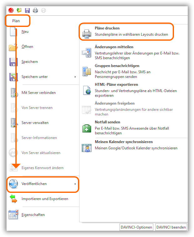 Druckaufruf Druckaufruf