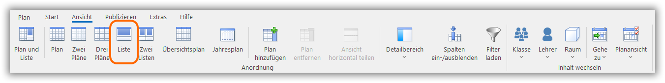 Veranstaltungsliste Veranstaltungsliste
