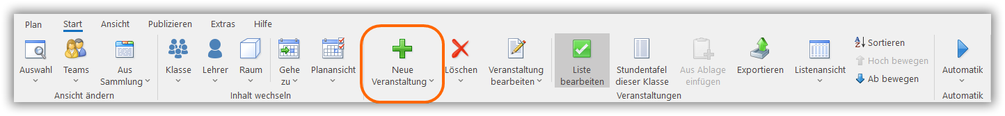 Neue Veranstaltung Neue Veranstaltung