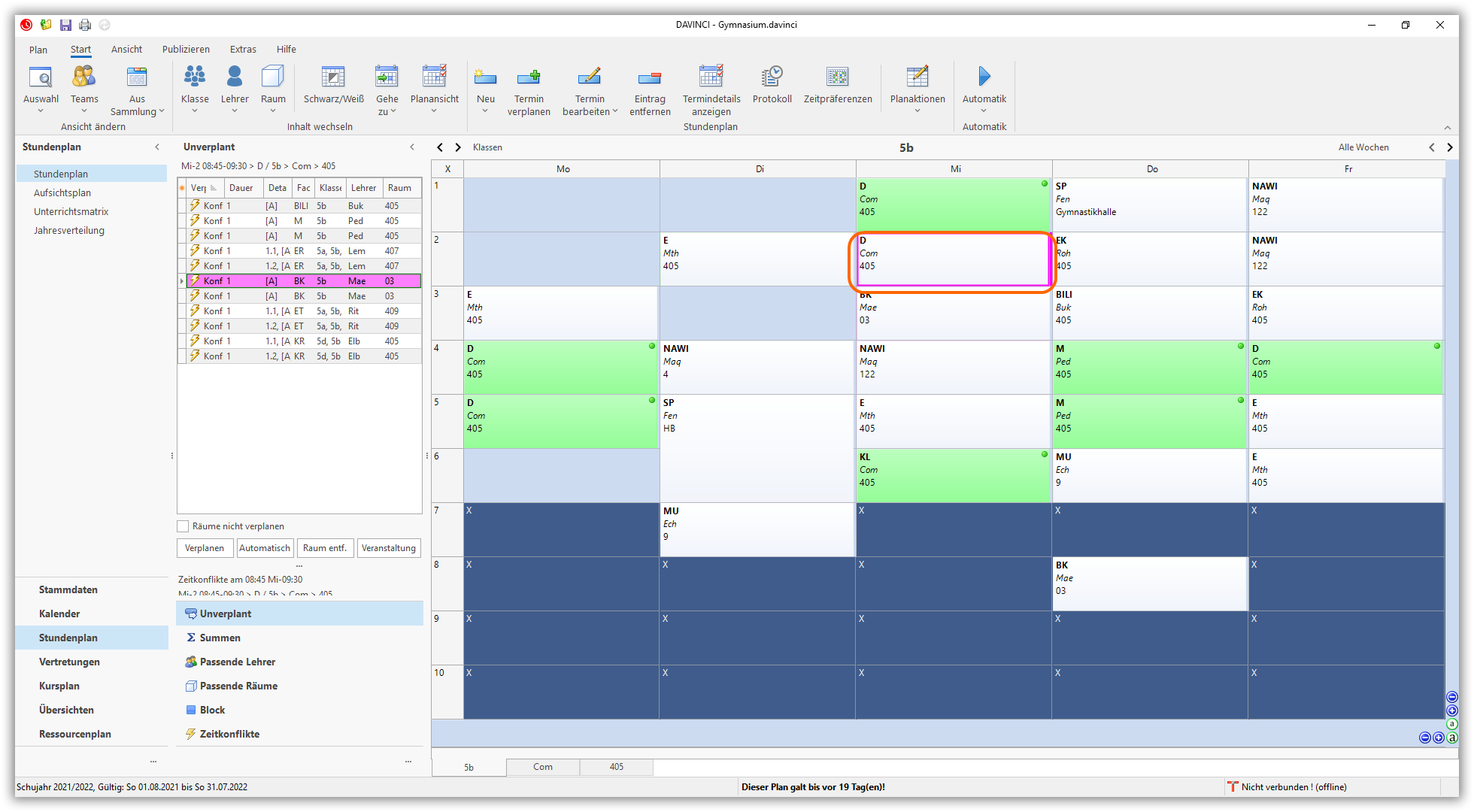 Passende Termine hervorheben Passende Termine hervorheben