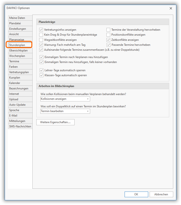 Anzeigeoptionen Anzeigeoptionen