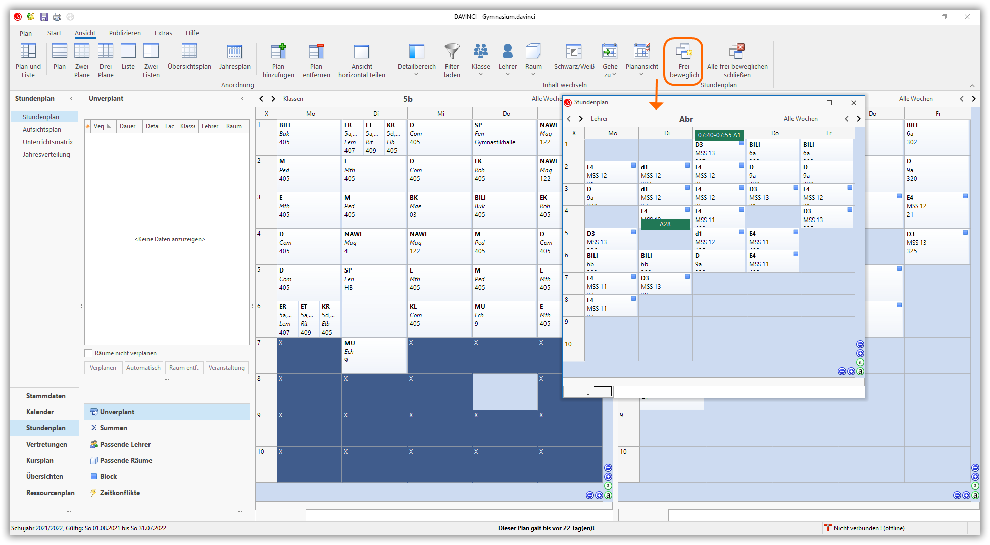 Frei beweglich Frei beweglich