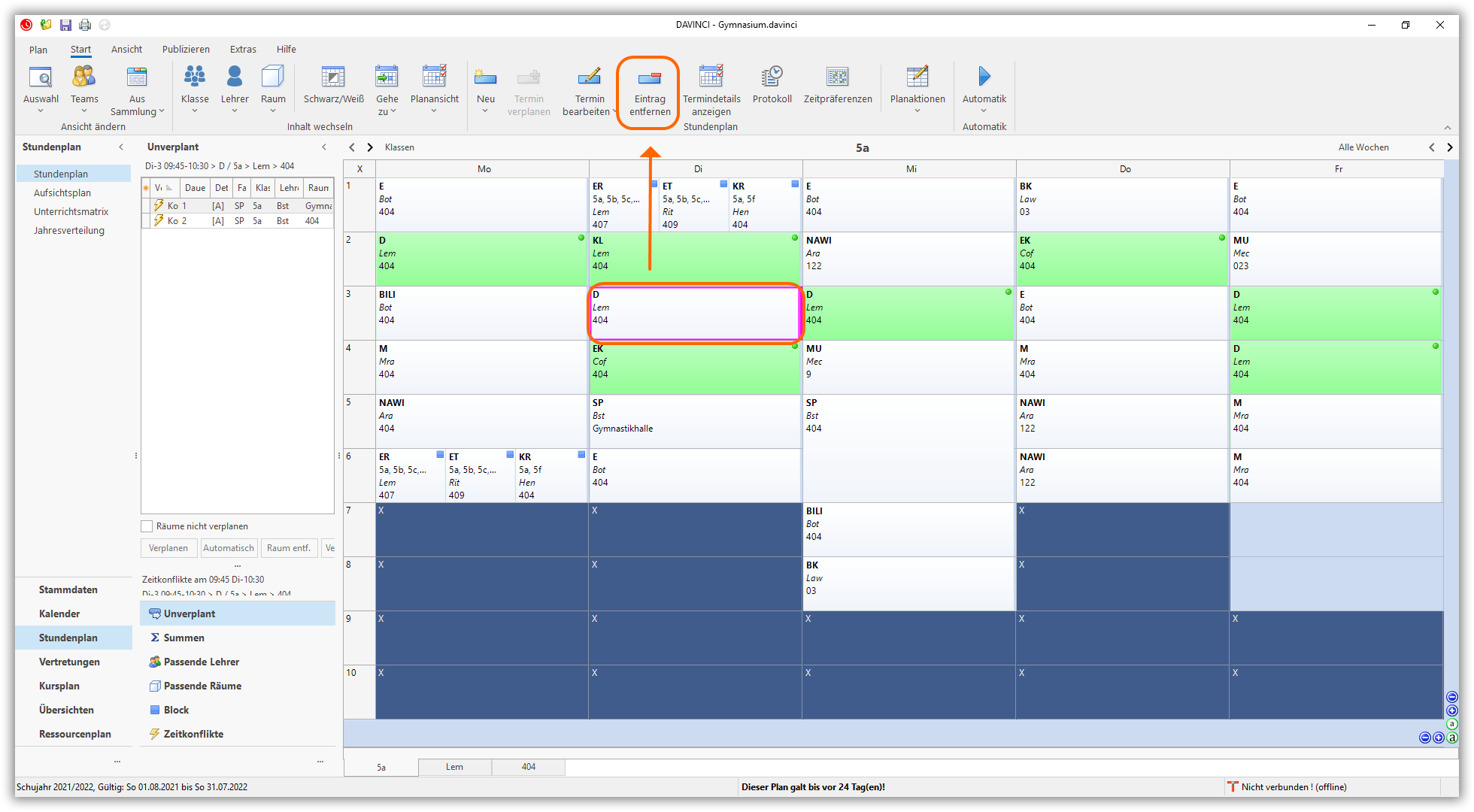 Termin löschen Termin löschen