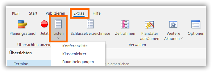 Konferenzliste Konferenzliste