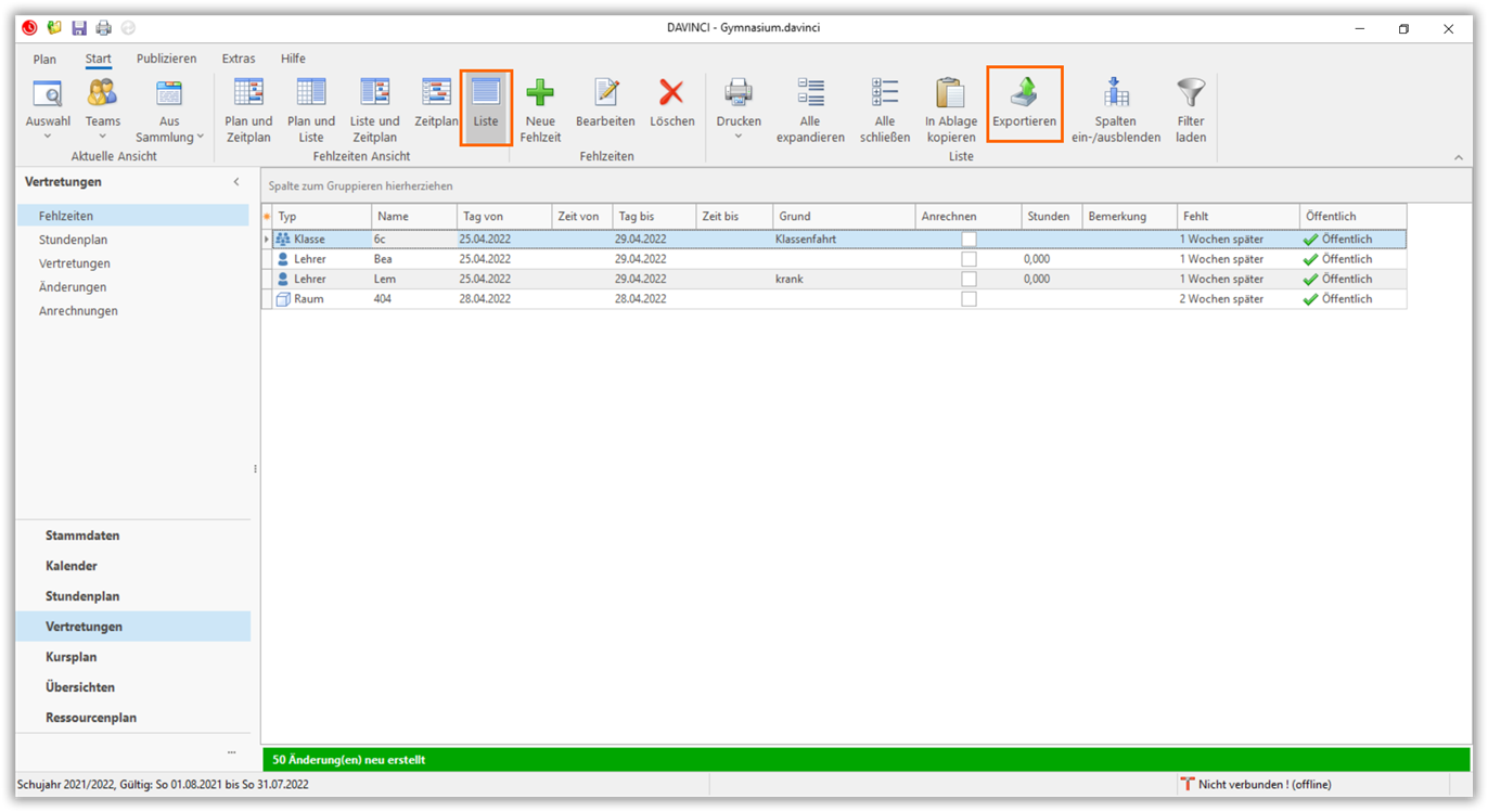 Exportieren Exportieren