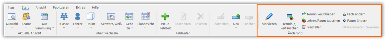 Planänderungen Planänderungen
