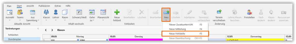 Fehlstelle Fehlstelle