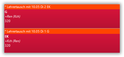 Lehrer/Raumtausch Lehrer/Raumtausch