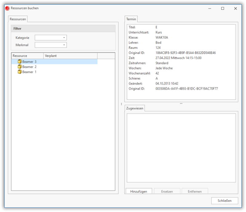 Ressourcen zuweisen Ressourcen zuweisen