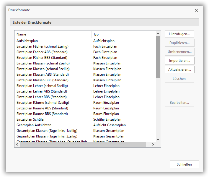 Druckformate Druckformate